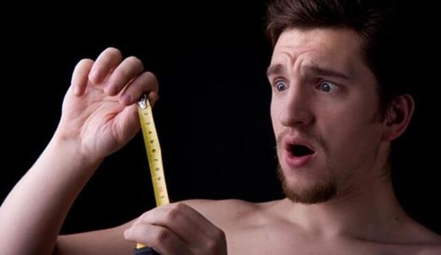 man measured his penis before enlargement