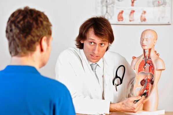 Consultation of a urologist