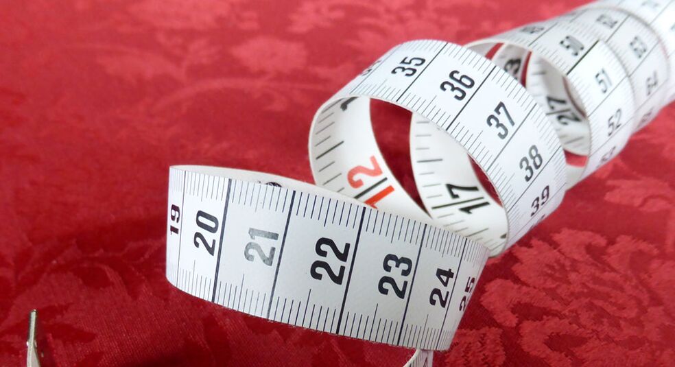 tape to measure the penis as it increases in length